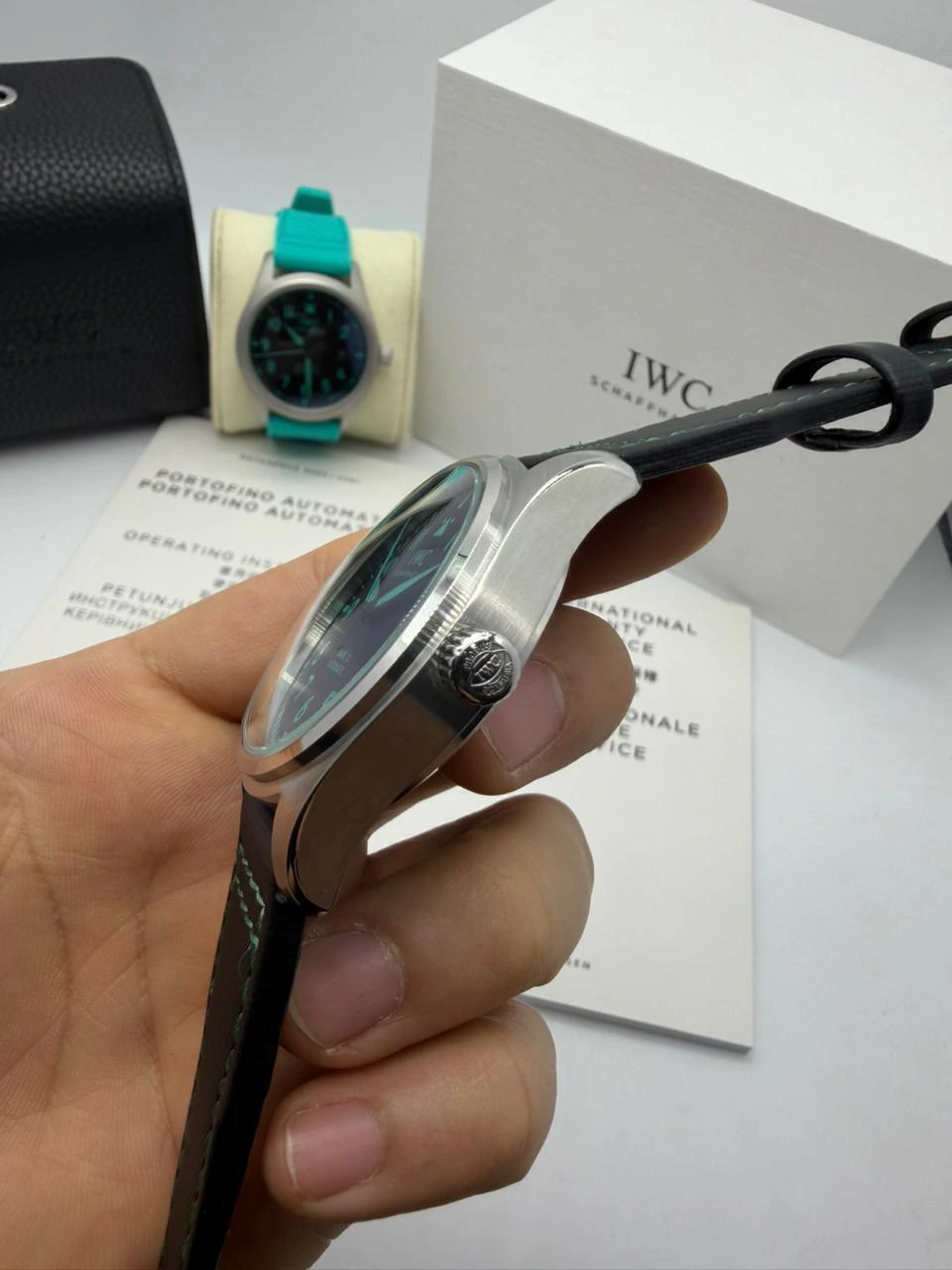 IWC Pilot Mark XX 41mm - Aço Mostrador Preto - COURO - Imagem 3
