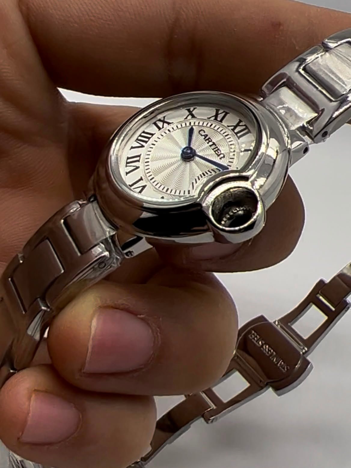 CARTIER BALLON BLEU - 28MM - AÇO PRATA MOSTRADOR BRANCO - Imagem 4