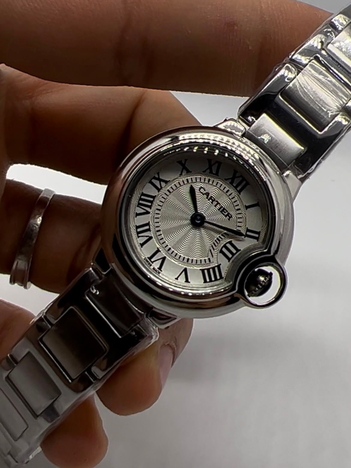 CARTIER BALLON BLEU - 28MM - AÇO PRATA MOSTRADOR BRANCO - Imagem 5