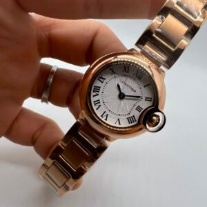 CARTIER BALLON BLEU - 28MM - AÇO ROSE MOSTRADOR BRANCO
