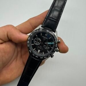 TAG Heuer Carrera 44mm AÇO MOSTRADOR PRETO - COURO