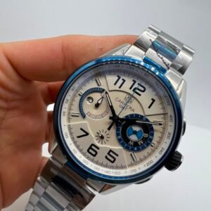 TAG Heuer Carrera BMW 48mm - AÇO MOSTRADOR BRANCO COM AZUL