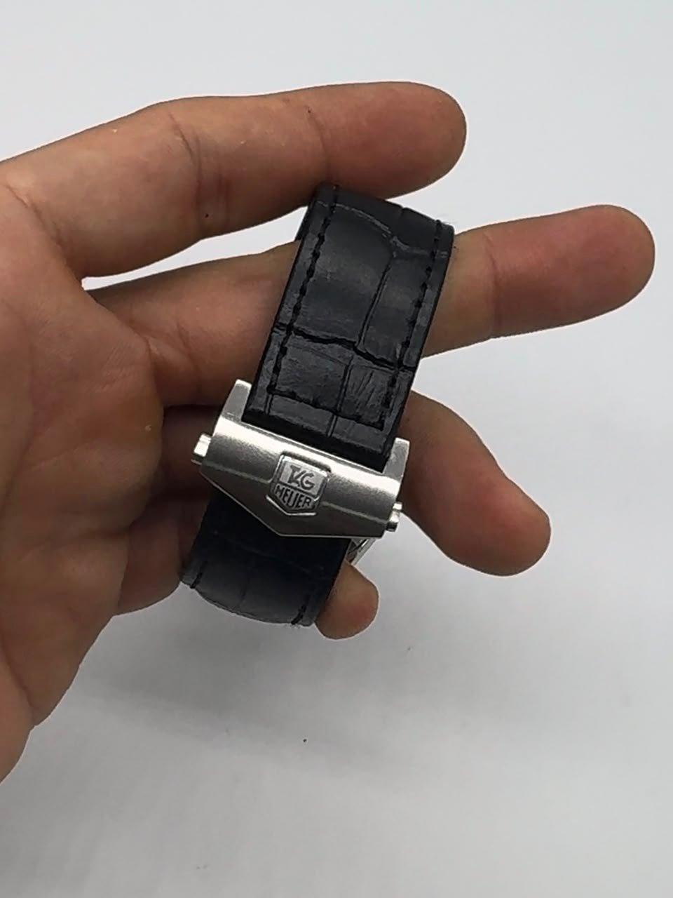 TAG Heuer Carrera Day-Date 44mm - AÇO PRATA MOSTRADOR PRETO - COURO - Imagem 2