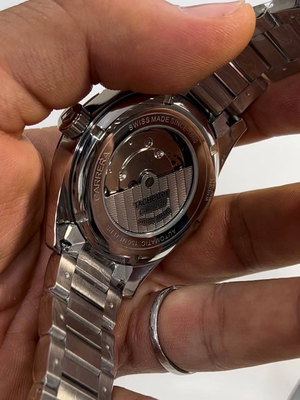 TAG Heuer Carrera Day-Date 41mm - AÇO MOSTRADOR BRANCO - Imagem 5