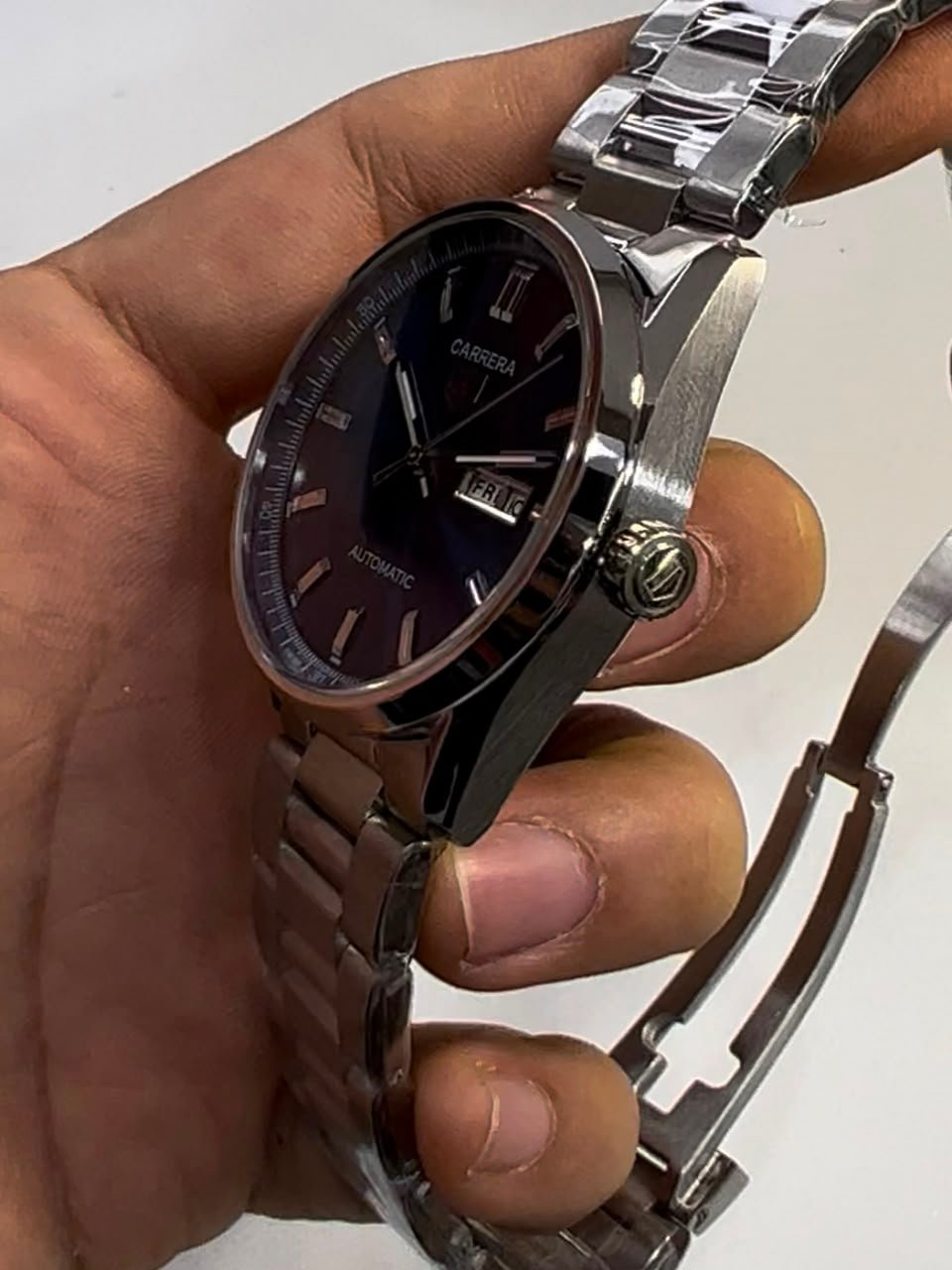 TAG Heuer Carrera Day-Date 41mm - AÇO MOSTRADOR AZUL - Imagem 3