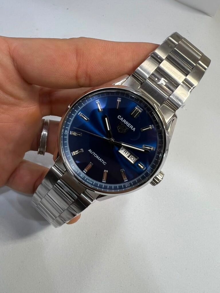 TAG Heuer Carrera Day-Date 41mm - AÇO MOSTRADOR AZUL