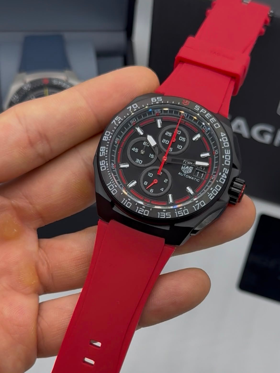 TAG Heuer Fórmula 1 42mm - AÇO PRETO MOSTRADOR PRETO - SILICONE - Imagem 4