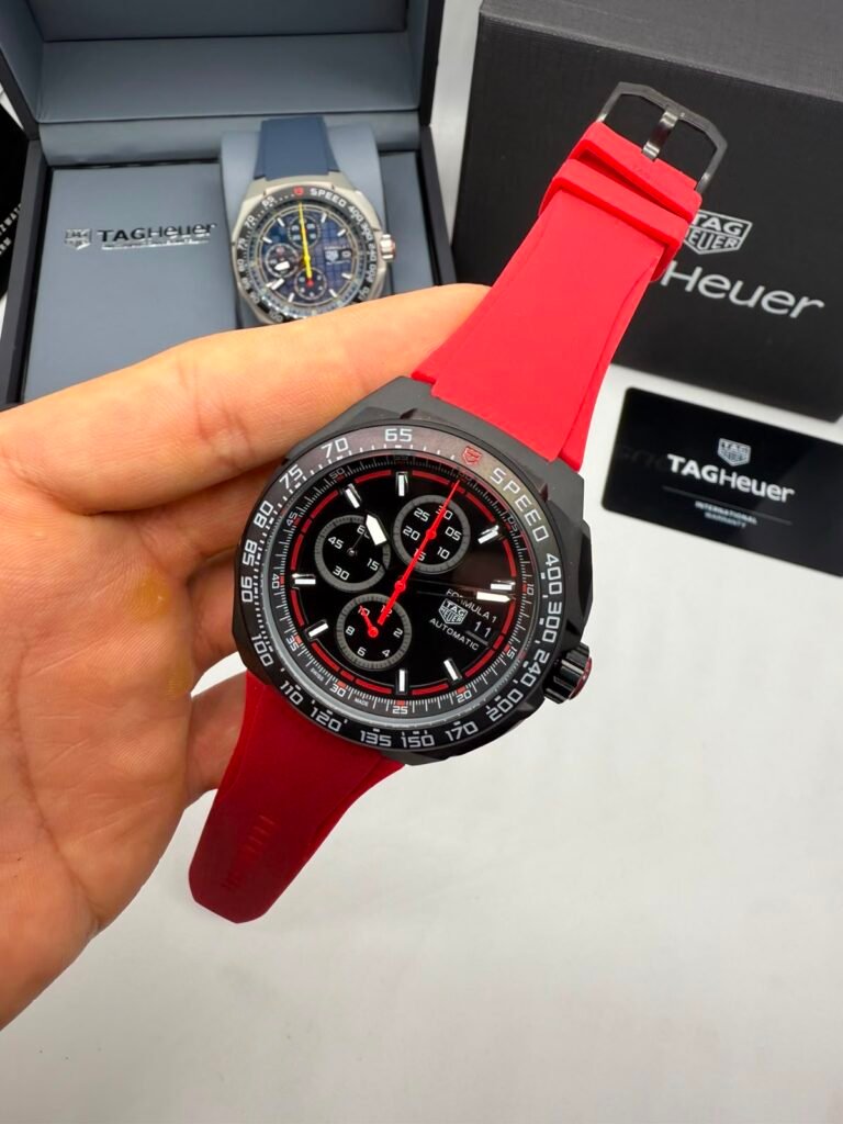 TAG Heuer Fórmula 1 42mm - AÇO PRETO MOSTRADOR PRETO - SILICONE