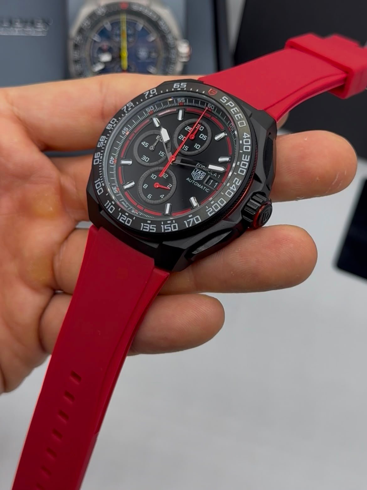 TAG Heuer Fórmula 1 42mm - AÇO PRETO MOSTRADOR PRETO - SILICONE - Imagem 5