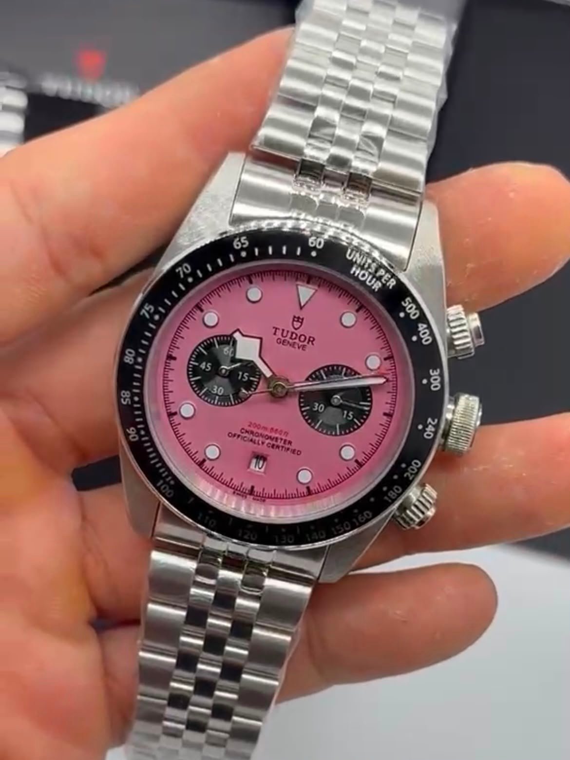 Tudor Black Bay Chrono 41mm – Aço Mostrador rosa - Imagem 5