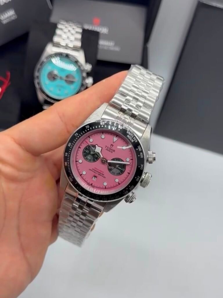Tudor Black Bay Chrono 41mm – Aço Mostrador rosa