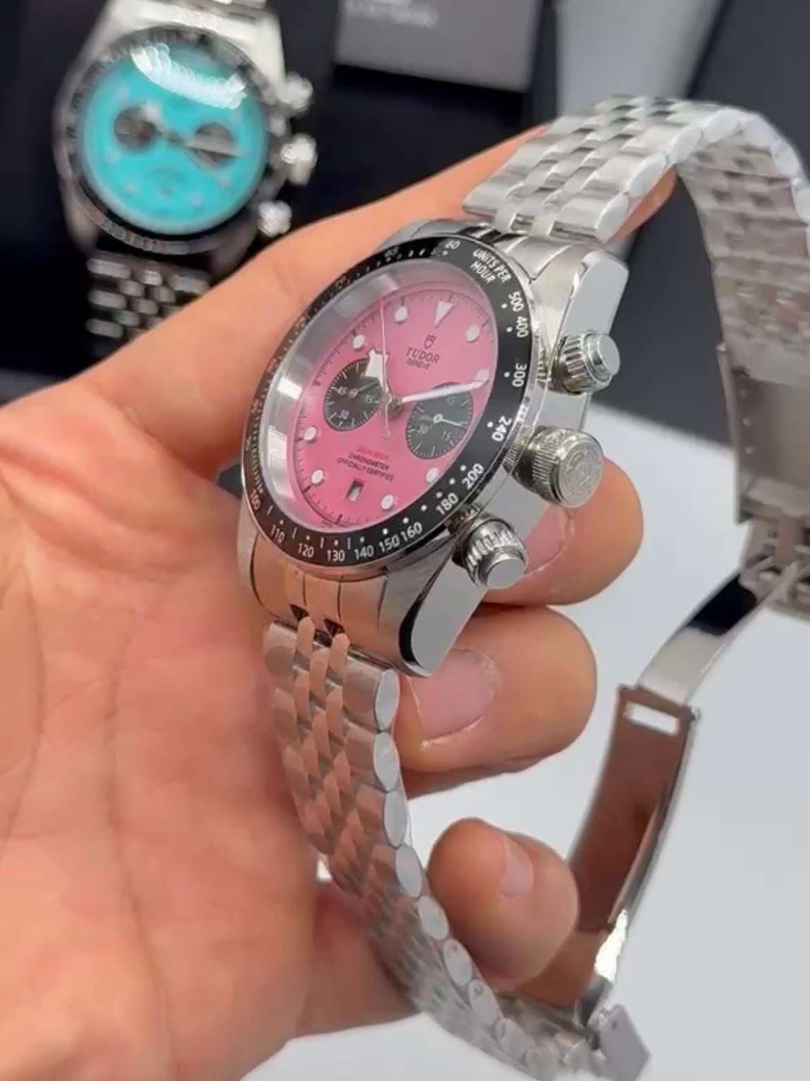 Tudor Black Bay Chrono 41mm – Aço Mostrador rosa - Imagem 6