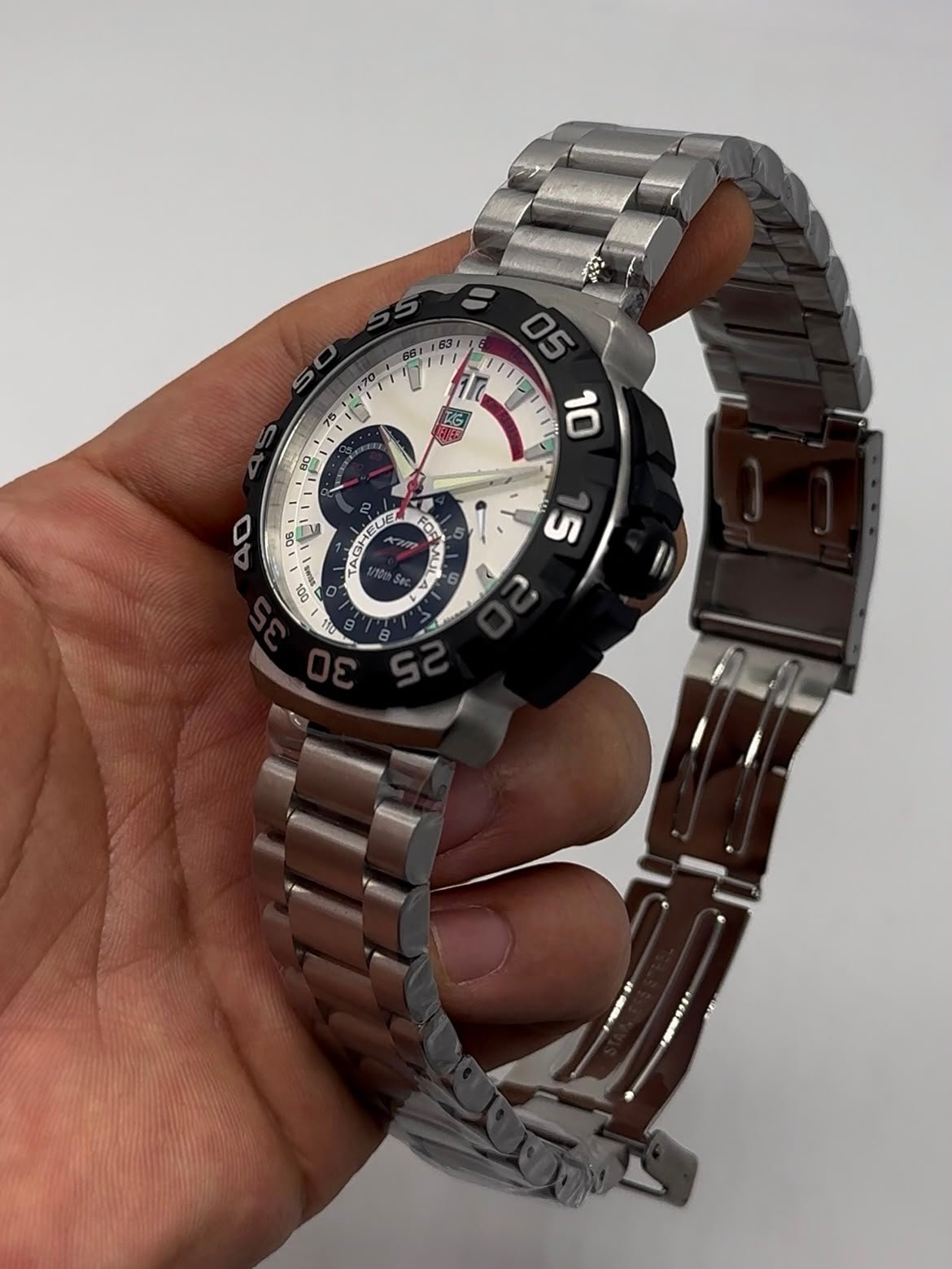 TAG Heuer Fórmula 1 44mm - AÇO MOSTRADOR BRANCO - Imagem 3