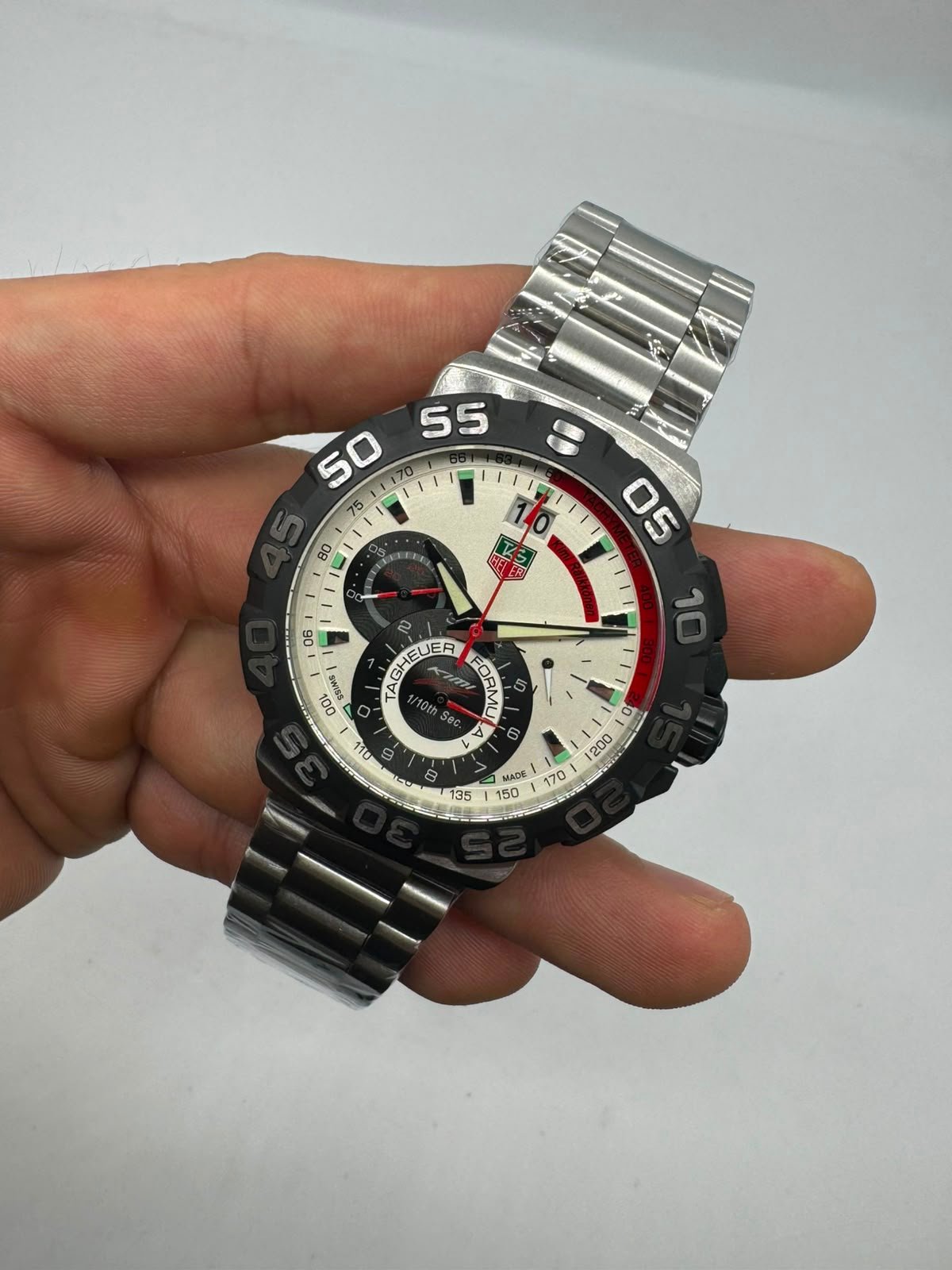 TAG Heuer Fórmula 1 44mm - AÇO MOSTRADOR BRANCO - Imagem 5