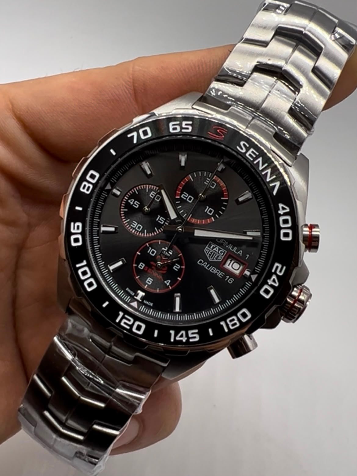 TAG Heuer Fórmula 1 Senna 45mm - AÇO MOSTRADOR CINZA - Imagem 4