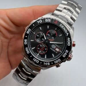 TAG Heuer Fórmula 1 Senna 45mm - AÇO MOSTRADOR CINZA