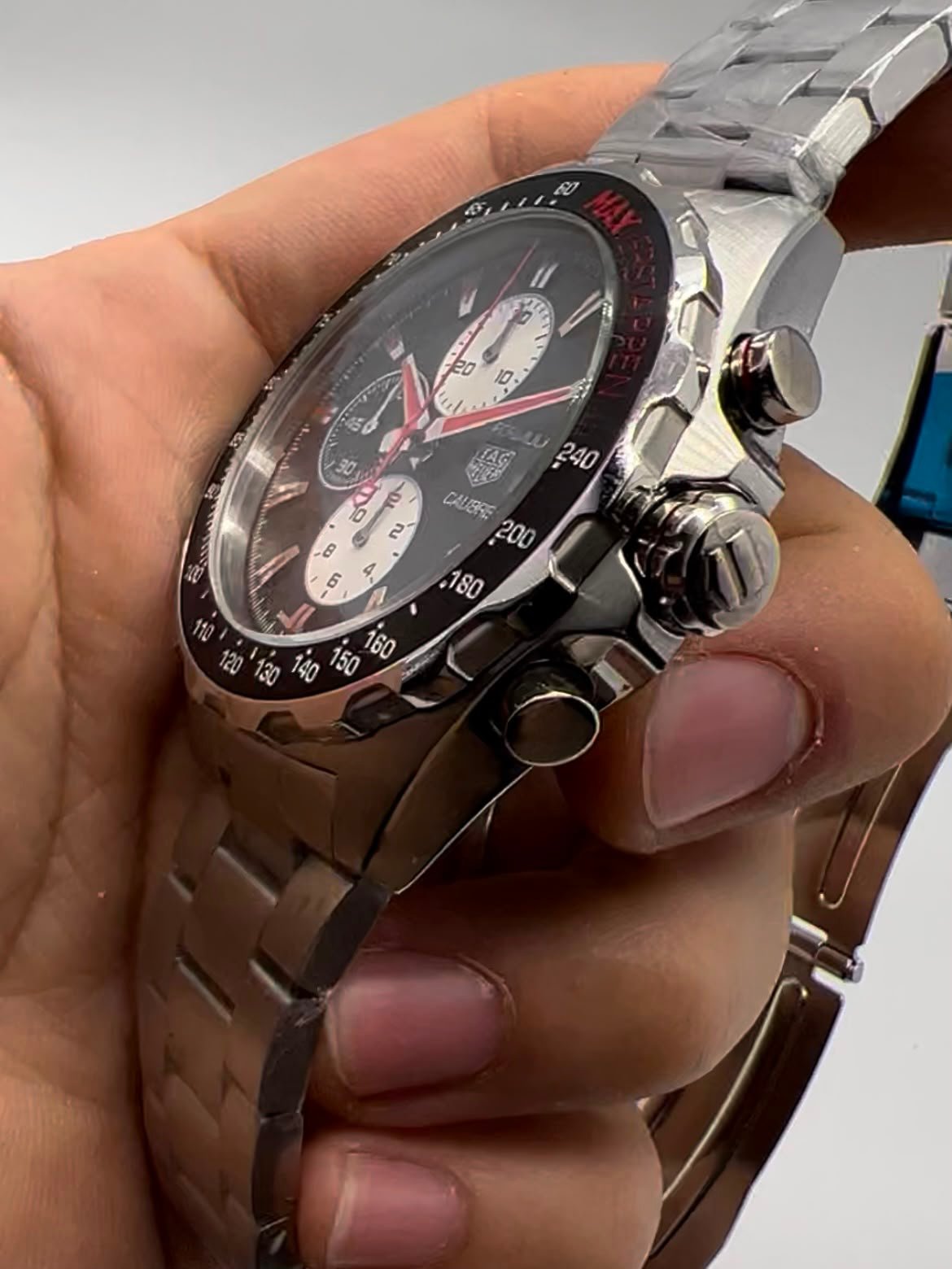 TAG Heuer Fórmula 1 Max Verstappen 44mm - AÇO MOSTRADOR PRETO - Imagem 3