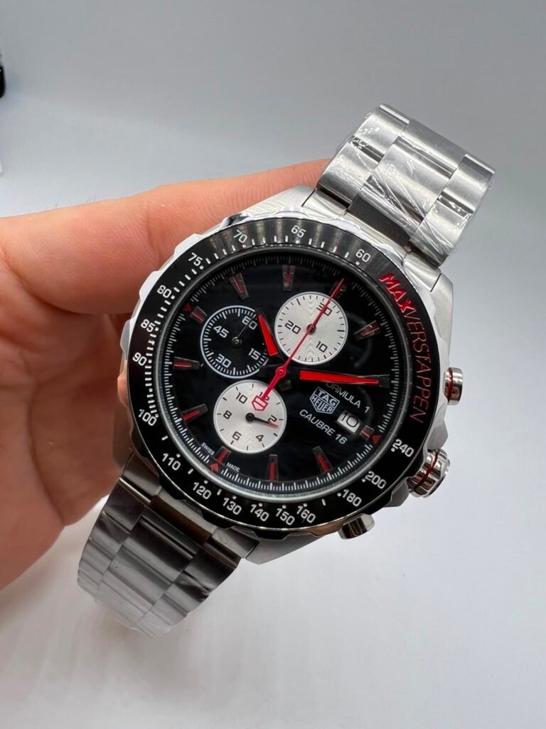 TAG Heuer Fórmula 1 Max Verstappen 44mm - AÇO MOSTRADOR PRETO