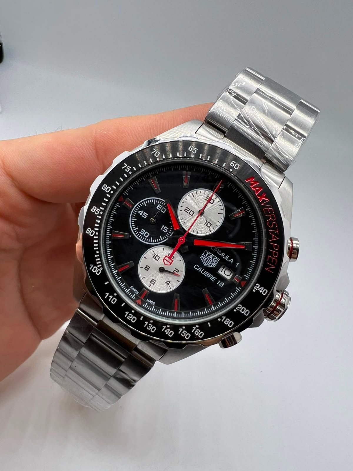 TAG Heuer Fórmula 1 Max Verstappen 44mm - AÇO MOSTRADOR PRETO