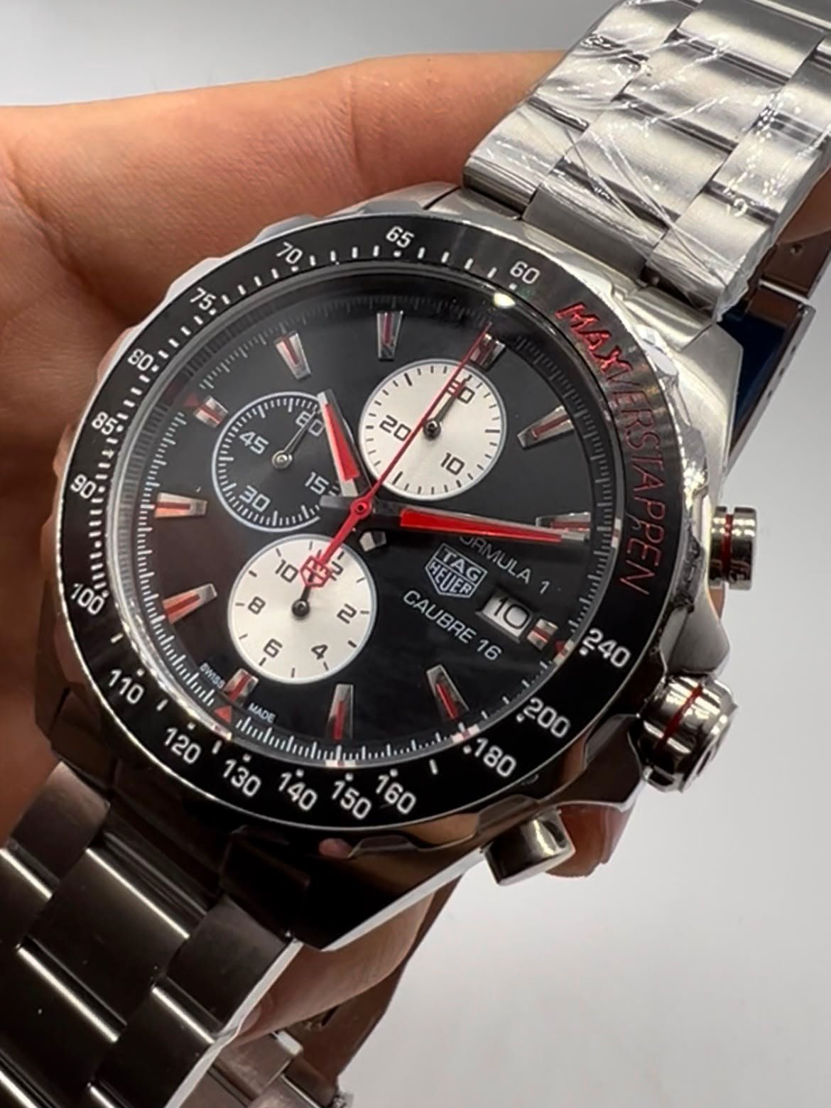 TAG Heuer Fórmula 1 Max Verstappen 44mm - AÇO MOSTRADOR PRETO - Imagem 5