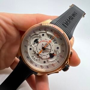 TAG Heuer Grand Carrera Mercedez-Benz SLS 47mm - AÇO MOSTRADOR BRANCO - SILICONE