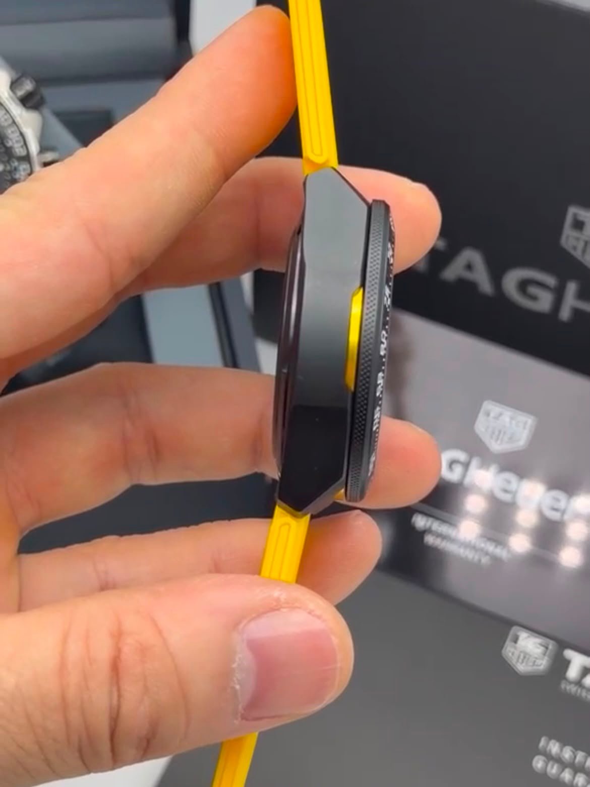 TAG Heuer Fórmula 1 Senna 45mm - AÇO MOSTRADOR PRETO - SILICONE - Imagem 3