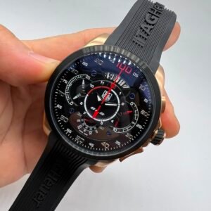 TAG Heuer Grand Carrera Mercedez-Benz SLS 47mm - AÇO MOSTRADOR PRETO - SILICONE