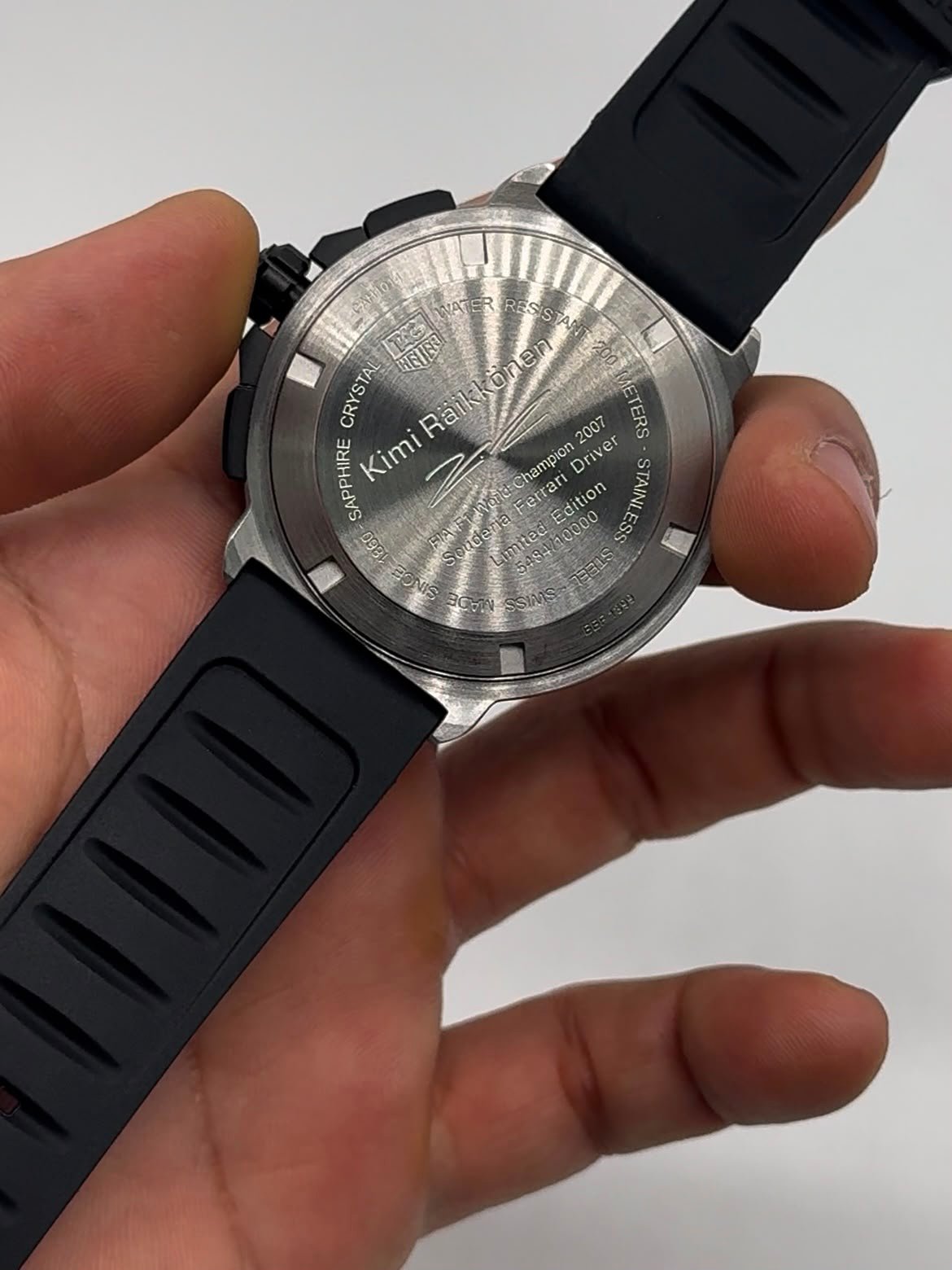 TAG Heuer Kimi Raikkönen 44mm - AÇO MOSTRADOR PRETO - SILICONE - Imagem 3