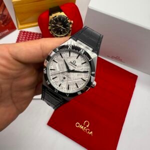 Omega Constellation 40mm - AÇO MOSTRADOR BRANCO - COURO