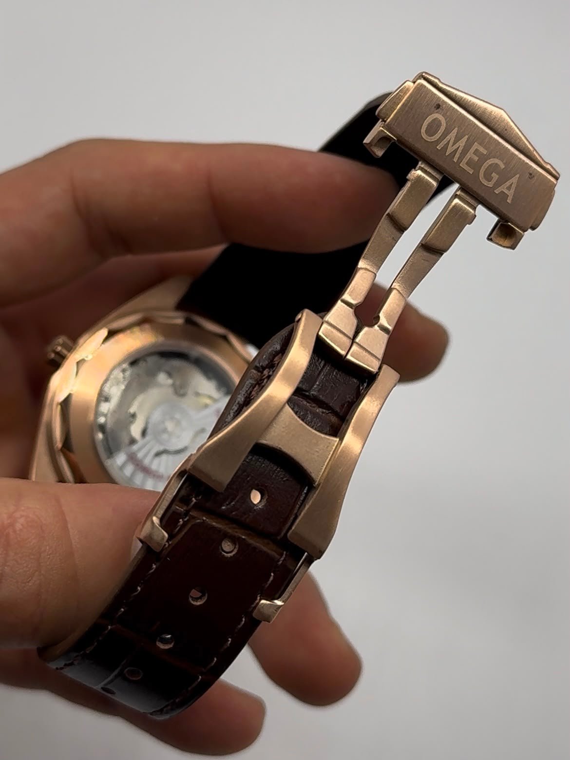 Omega Seamaster 40mm - AÇO ROSE MOSTRADOR MARROM - Imagem 2