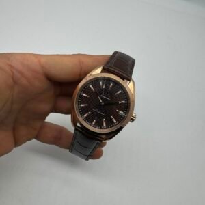 Omega Seamaster 40mm - AÇO ROSE MOSTRADOR MARROM