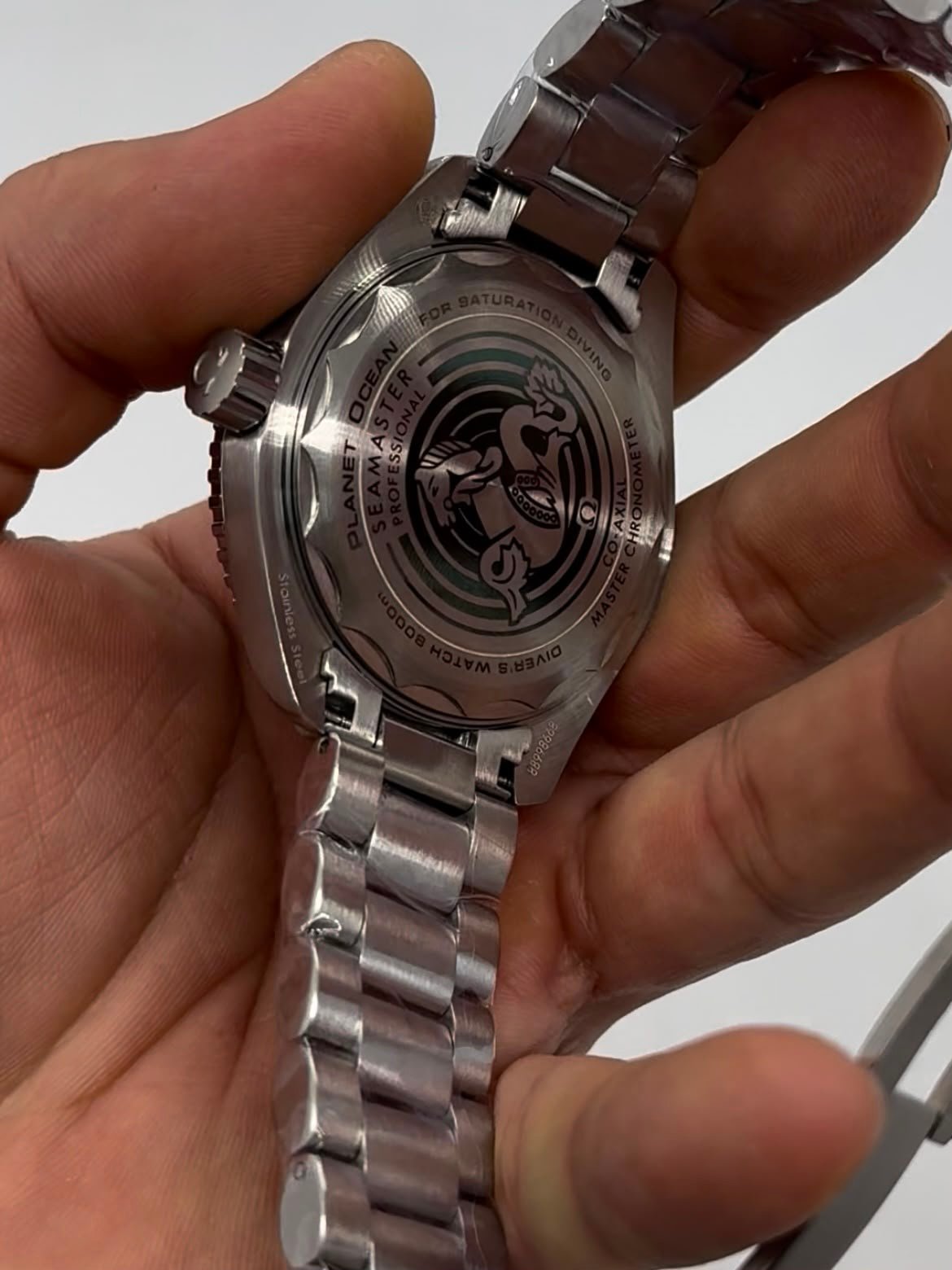 Omega Seamaster 40mm - AÇO MOSTRADOR PRETO COM LARANJA - Imagem 2