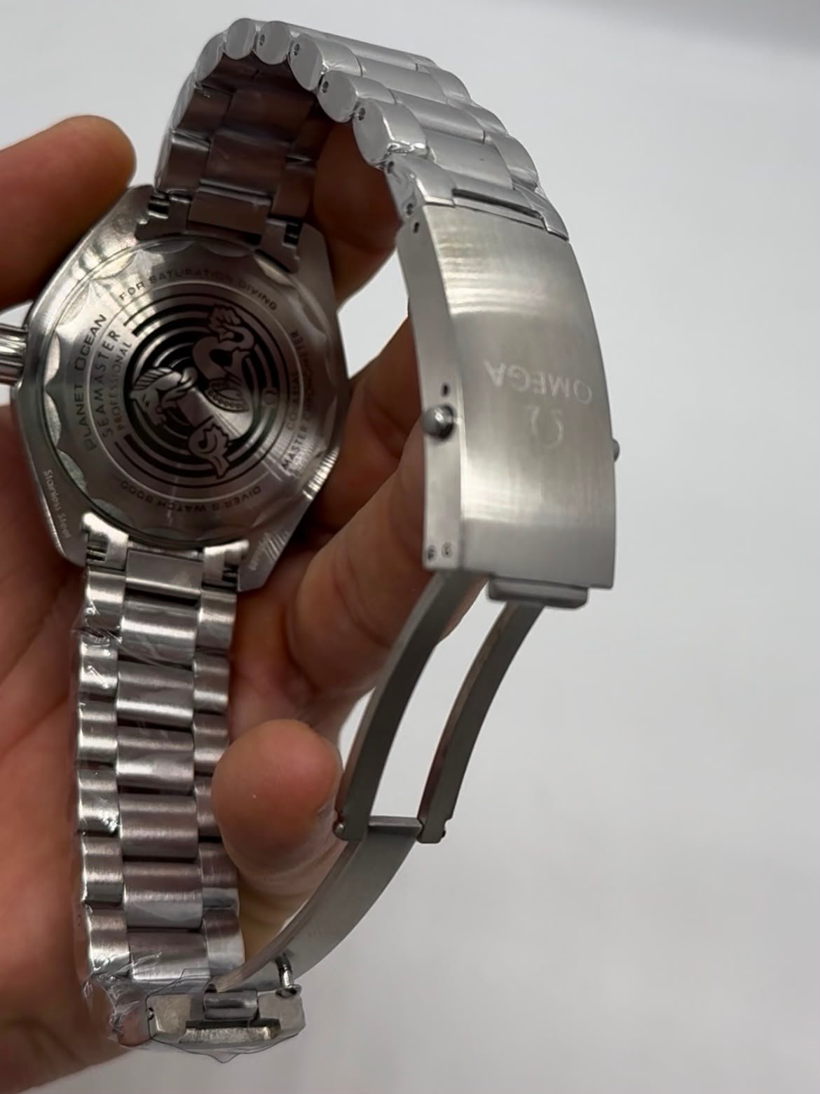 Omega Seamaster 40mm - AÇO MOSTRADOR PRETO COM LARANJA - Imagem 4