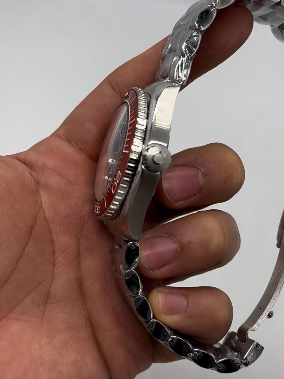Omega Seamaster 40mm - AÇO MOSTRADOR PRETO COM LARANJA - Imagem 5