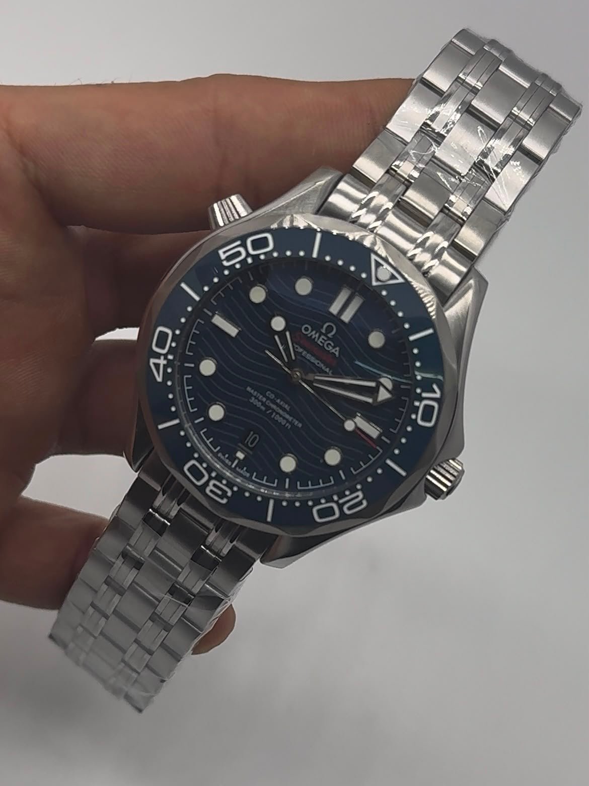 Omega Seamaster 42mm - AÇO MOSTRADOR AZUL - Imagem 3