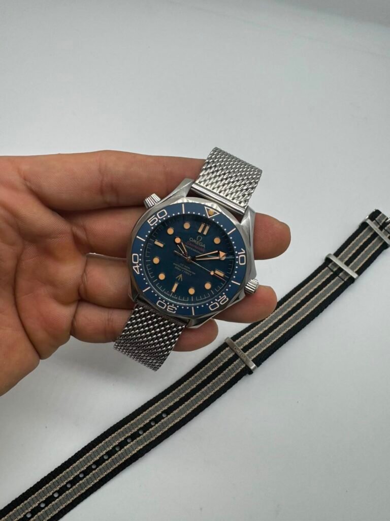 Omega Seamaster 42mm - AÇO MOSTRADOR AZUL
