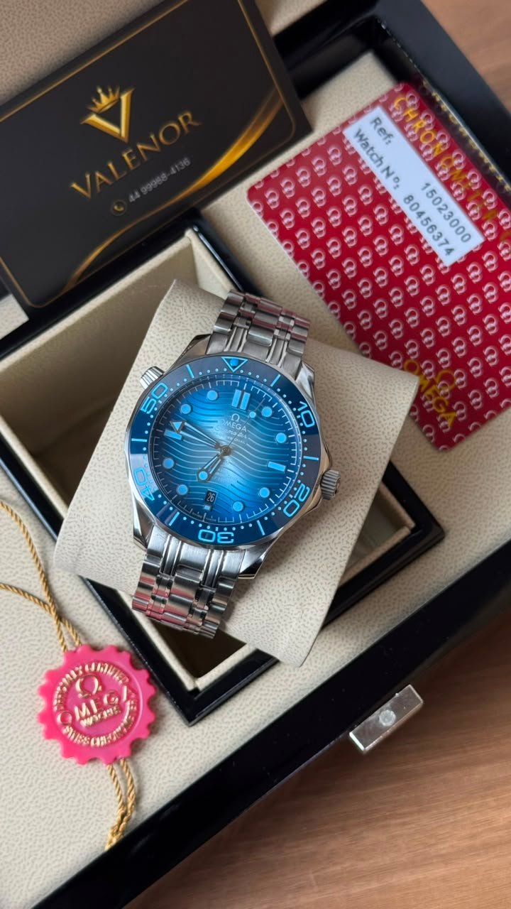Omega Seamaster 42mm - AÇO MOSTRADOR AZUL