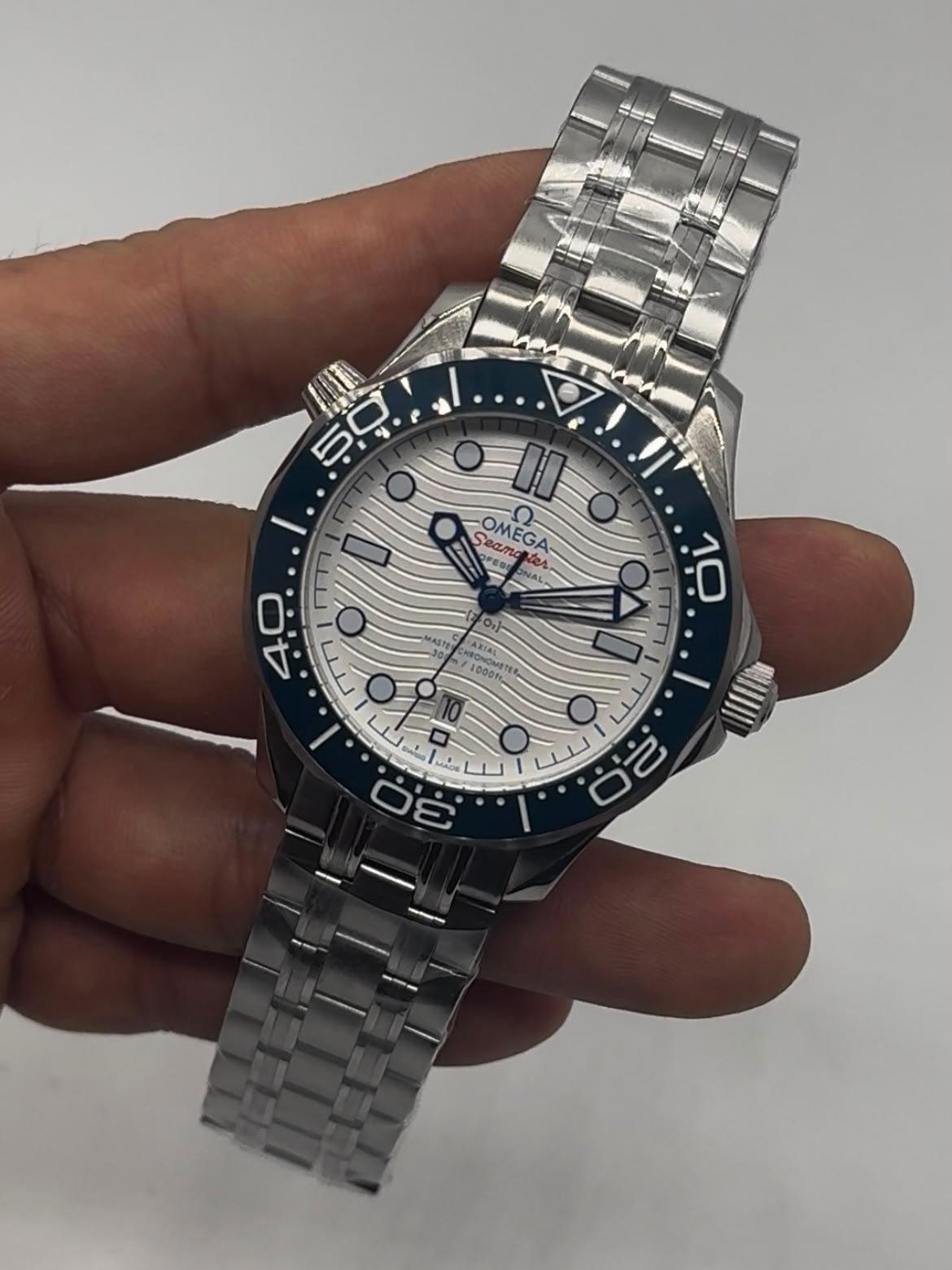 Omega Seamaster 42mm - AÇO MOSTRADOR BRANCO - Imagem 4