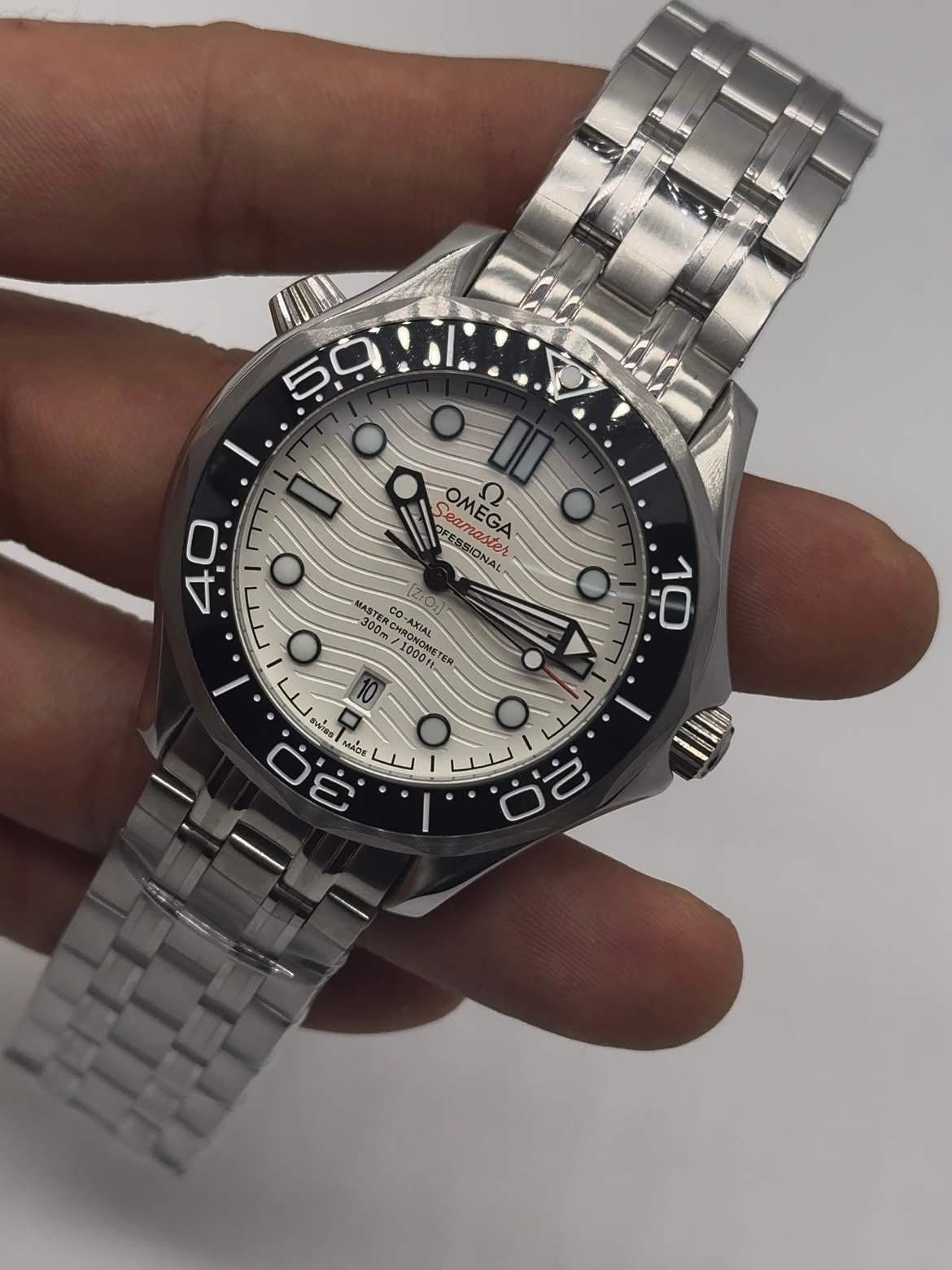 Omega Seamaster 42mm - AÇO MOSTRADOR BRANCO - Imagem 4
