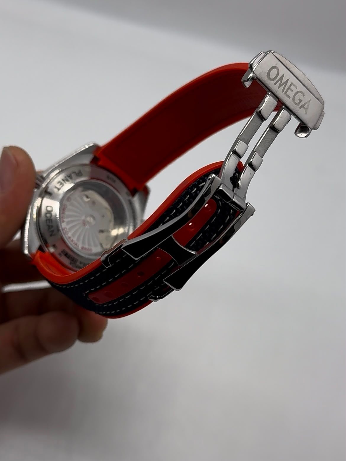 Omega Seamaster 42mm - AÇO MOSTRADOR BRANCO - NYLON - Imagem 4