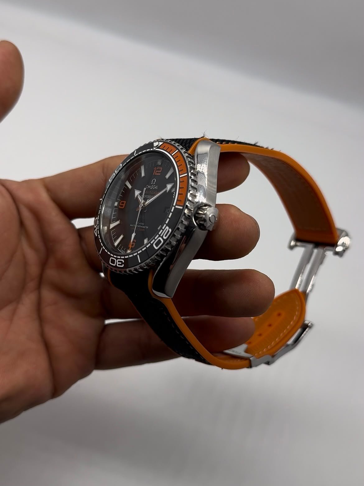 Omega Seamaster 42mm - AÇO MOSTRADOR PRETO - NYLON - (ADVOGADO) - Imagem 3