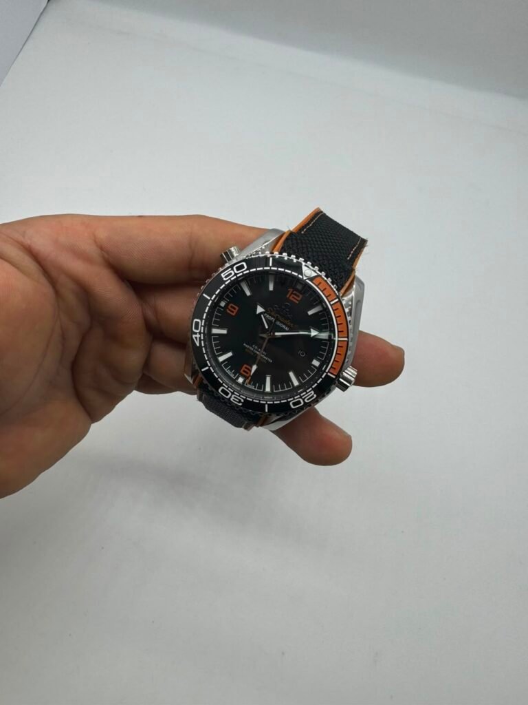 Omega Seamaster 42mm - AÇO MOSTRADOR PRETO - NYLON - (ADVOGADO)