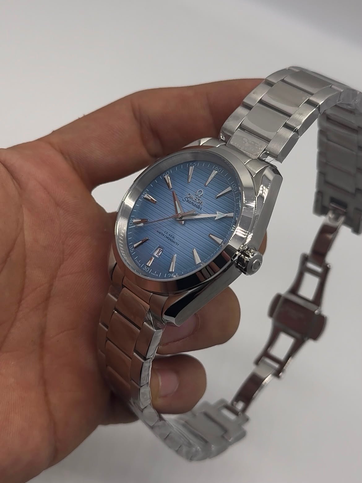 Omega Seamaster Aqua Terra 42mm - AÇO MOSTRADOR AZUL - Imagem 4