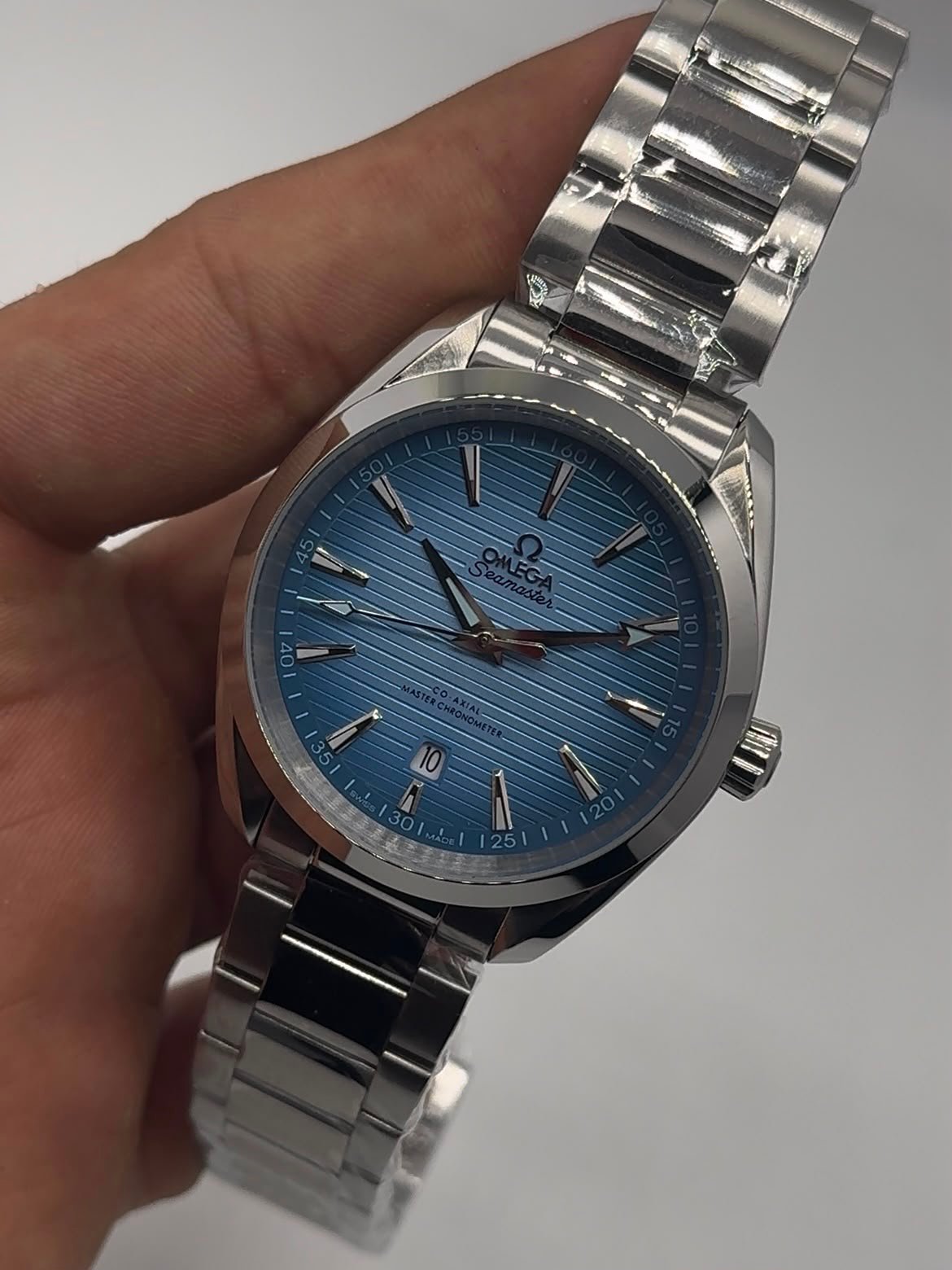 Omega Seamaster Aqua Terra 42mm - AÇO MOSTRADOR AZUL - Imagem 5