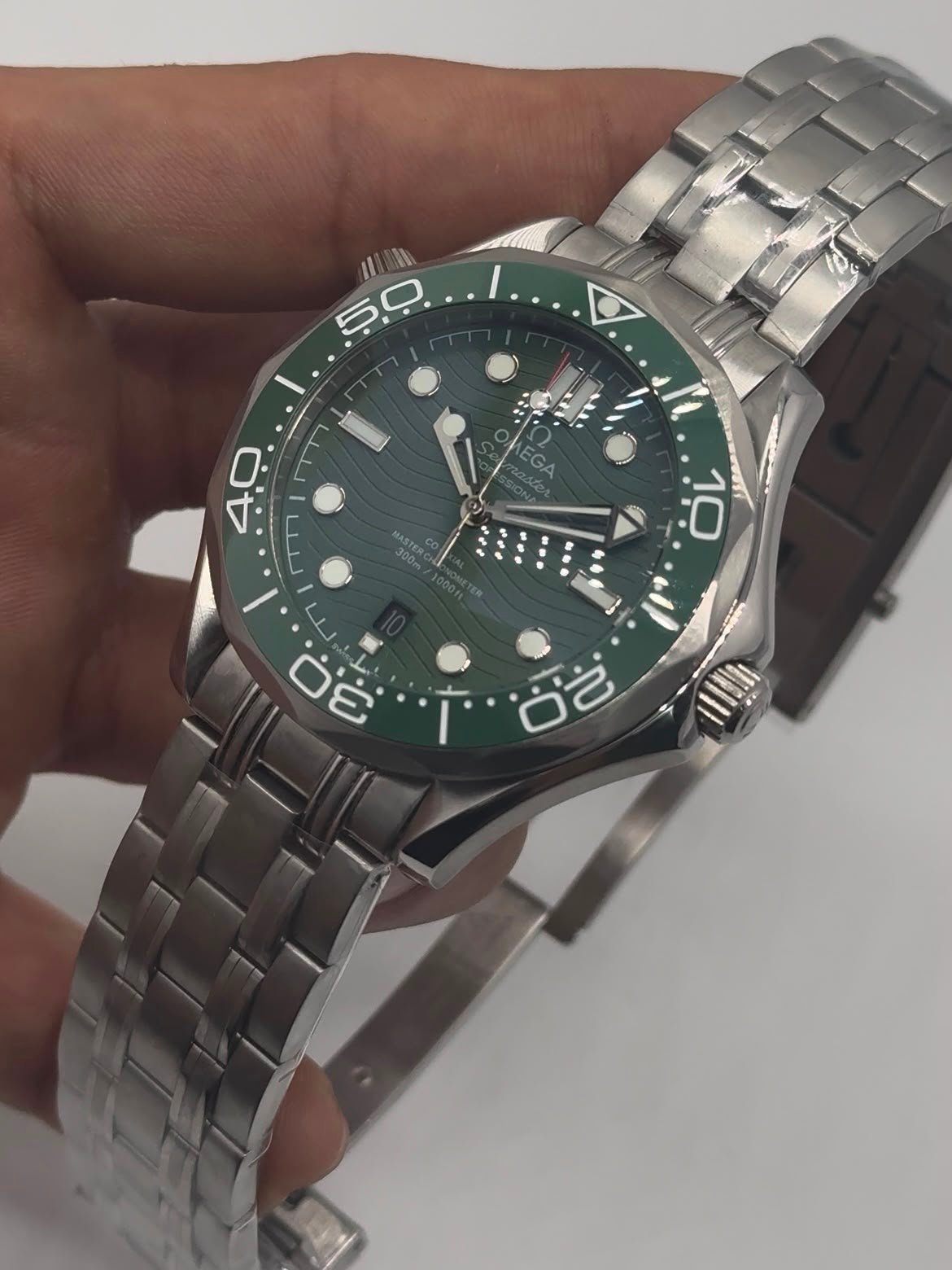 Omega Seamaster 42mm - AÇO MOSTRADOR VERDE - Imagem 3