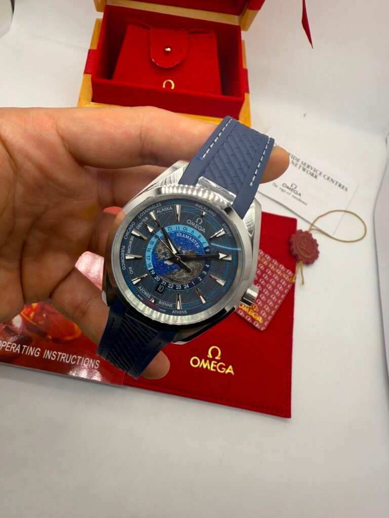 Omega Seamaster Aqua Terra 42mm - AÇO MOSTRADOR AZUL - SILICONE