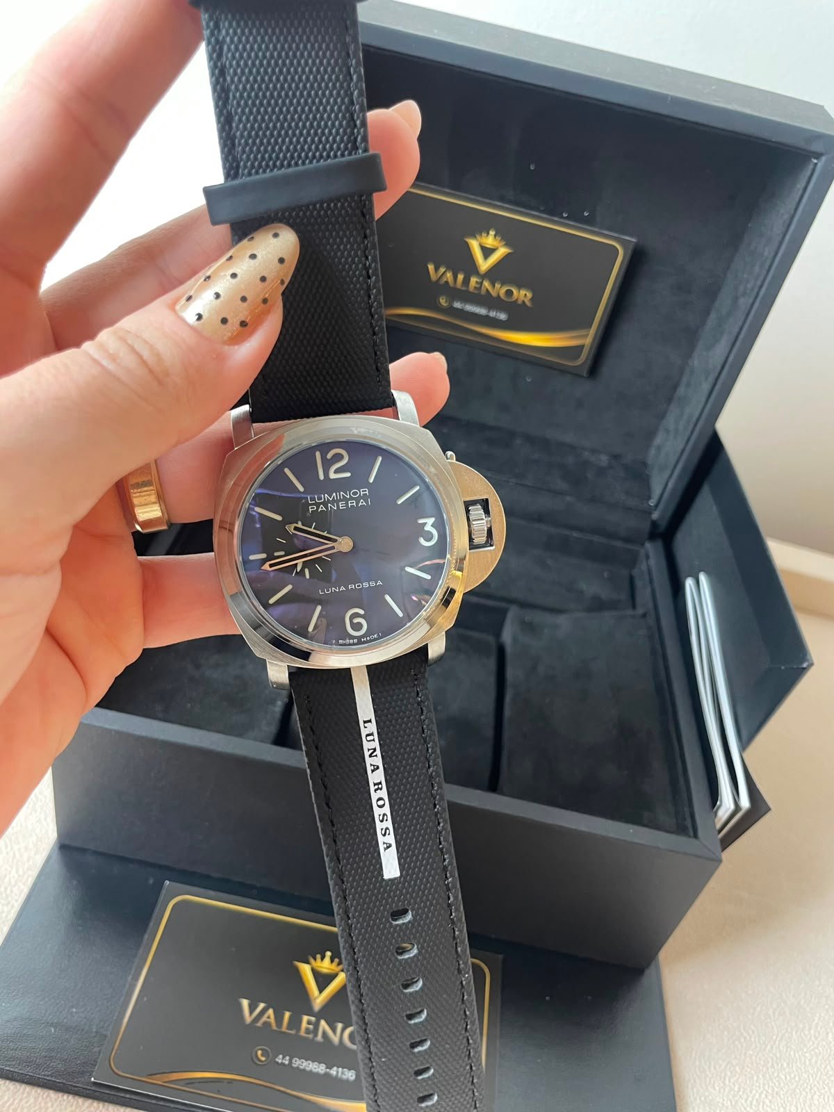 Panerai Luminor 45mm - AÇO MOSTRADOR PRETO - SILICONE - Imagem 2