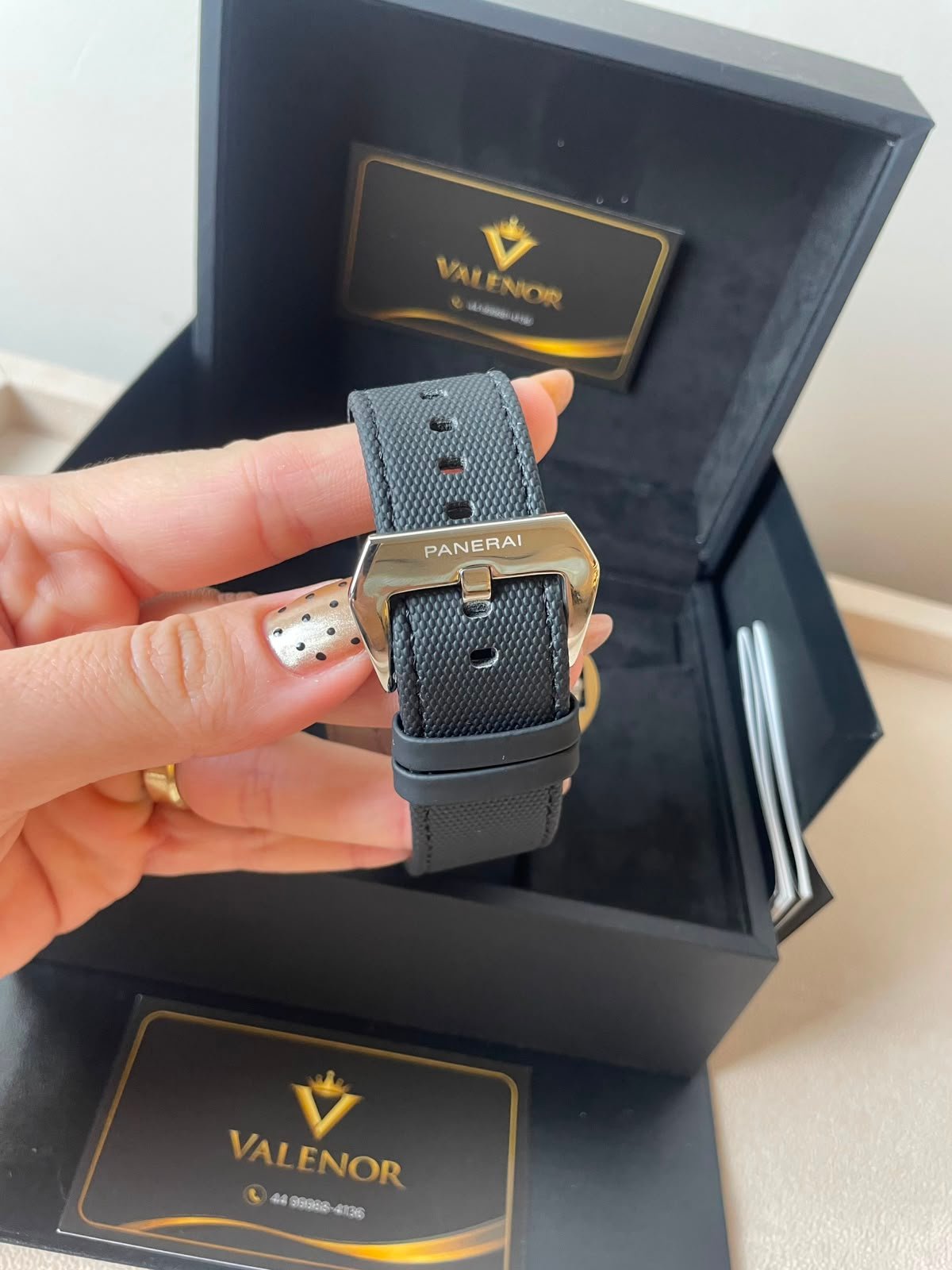 Panerai Luminor 45mm - AÇO MOSTRADOR PRETO - SILICONE - Imagem 4