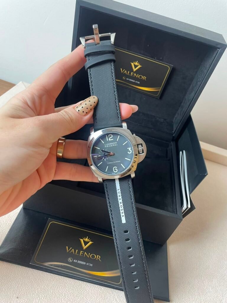 Panerai Luminor 45mm - AÇO MOSTRADOR PRETO - SILICONE