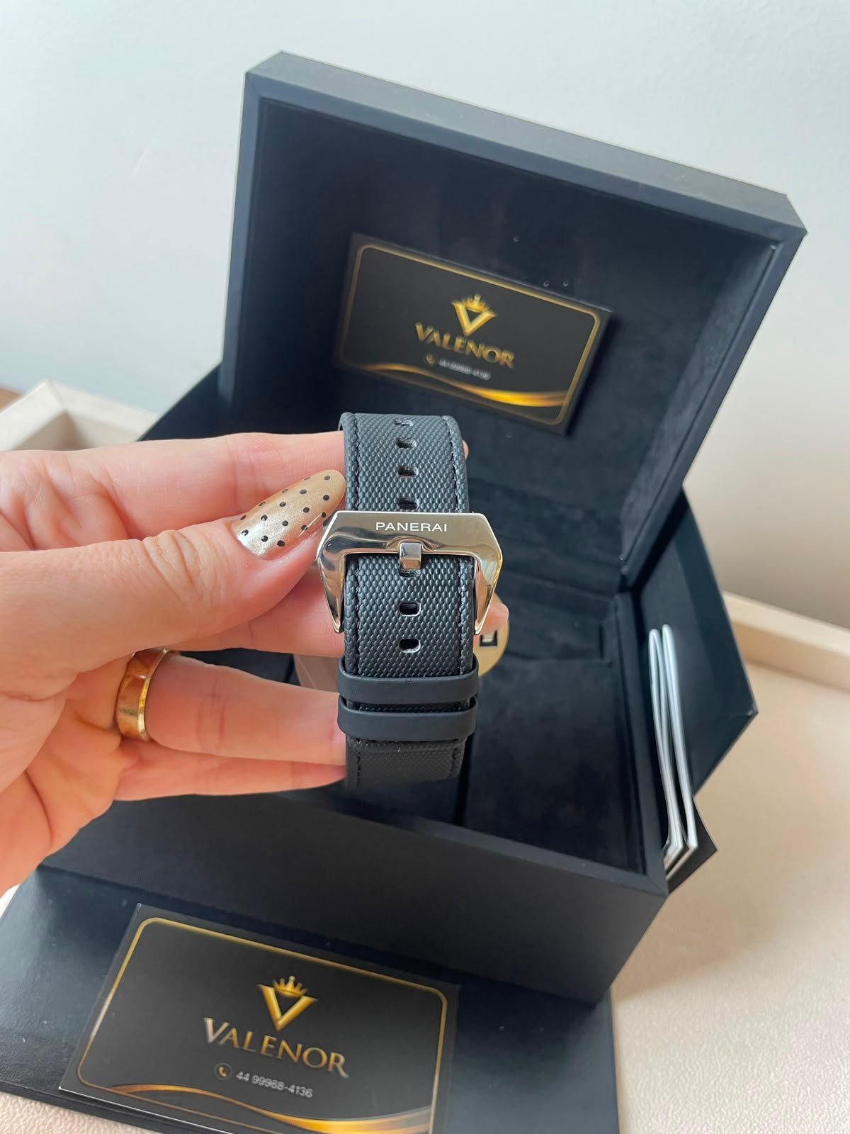 Panerai Luminor 45mm - AÇO MOSTRADOR PRETO - SILICONE - Imagem 2